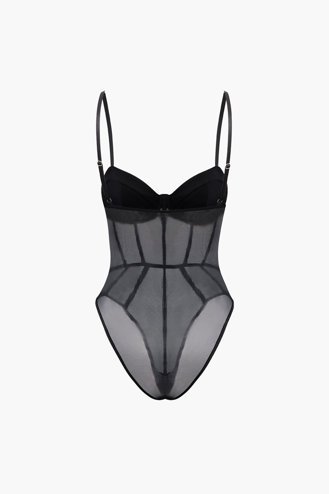 Transparenter Bustier-Korsett-Body 