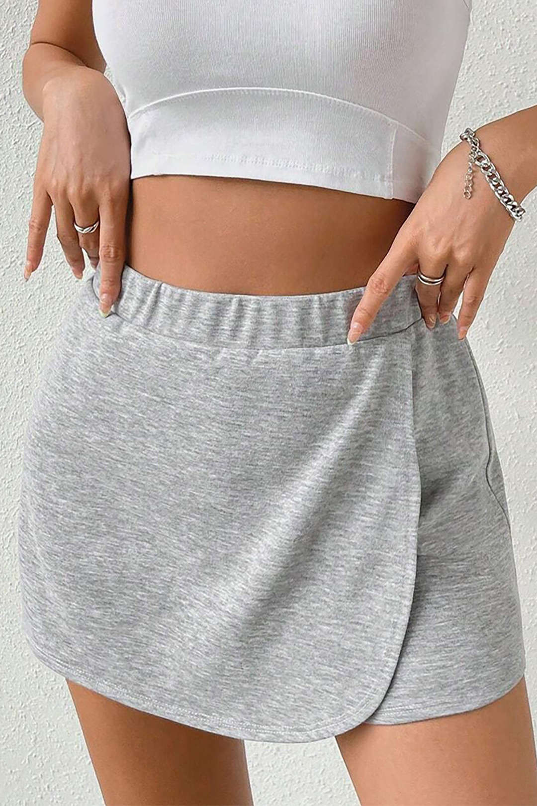 Solid Sports Wrap Shorts