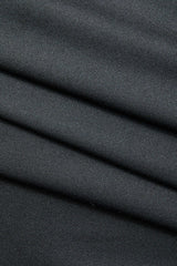 Einfarbiges Maxikleid mit Fledermausärmeln 