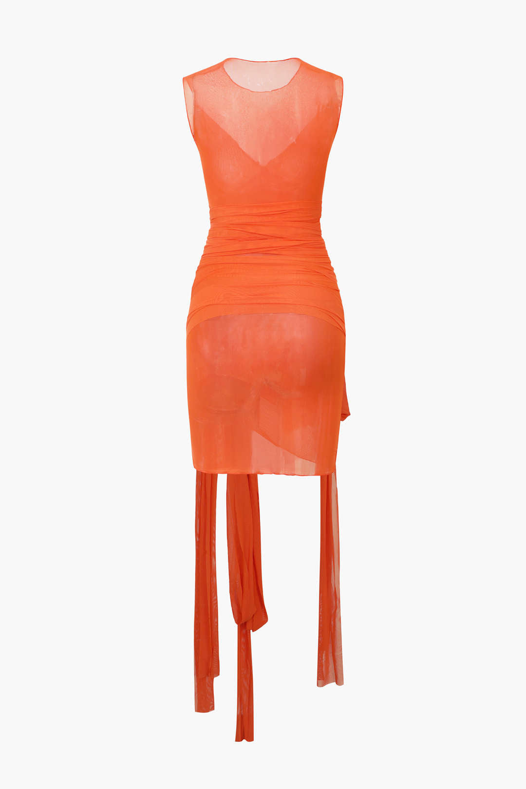 Minikleid mit transparentem Netzband 