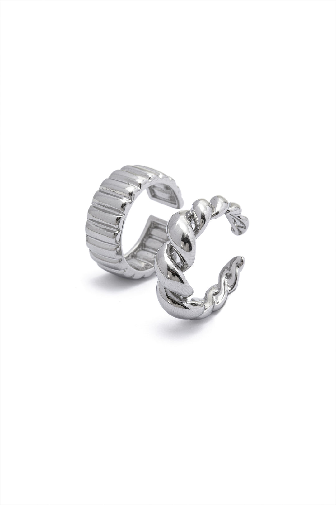 Textured Twist Open Ring