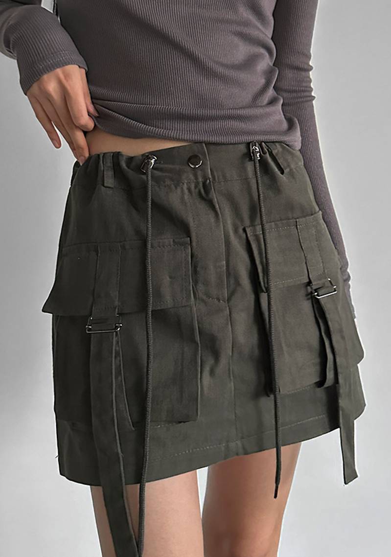 Ifomat Riley Cargo Mini Skirt