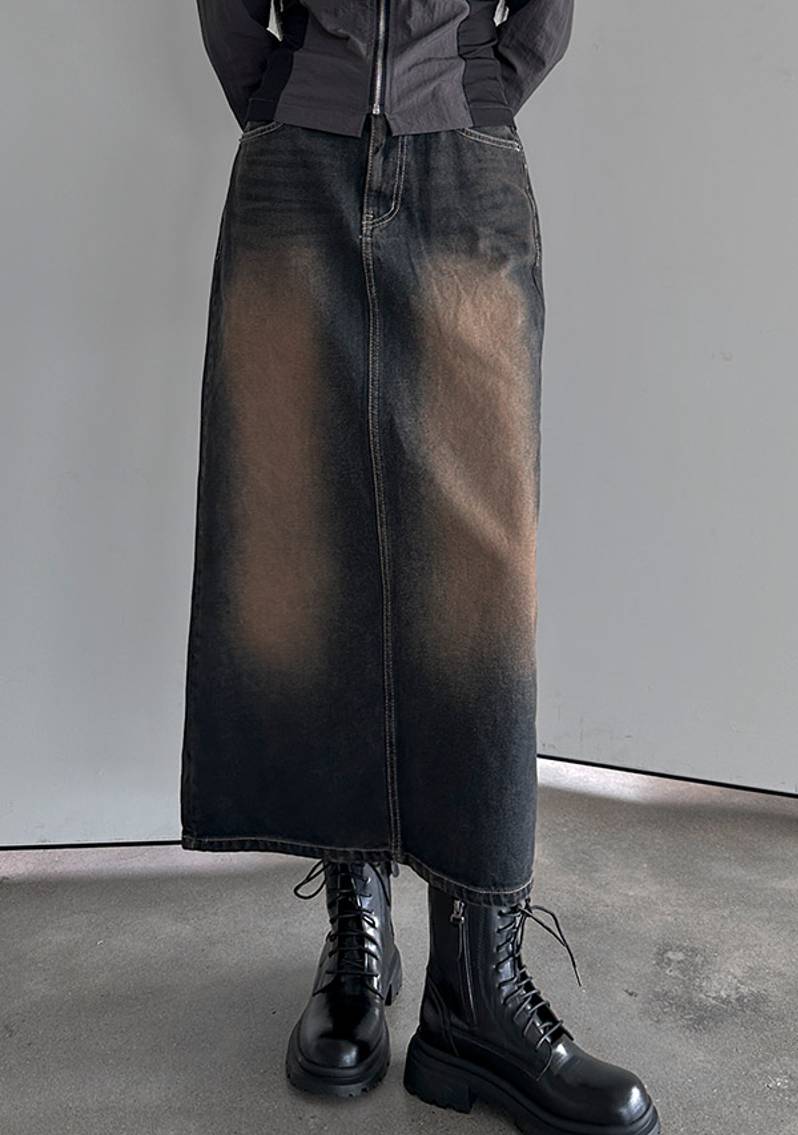 Sunny Denim Long Skirt