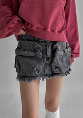 Ifomat Sandra Denim Mini Skirt