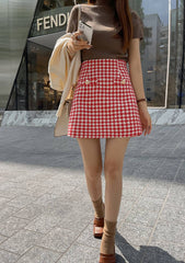 Ifomat Crowe Check Skirt