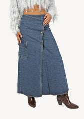 Polly Denim Long Skirt