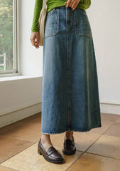 Emma Denim Long Skirt