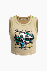 Pattern Tank Top