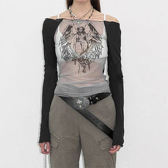 Angel Wings Long Sleeve Top