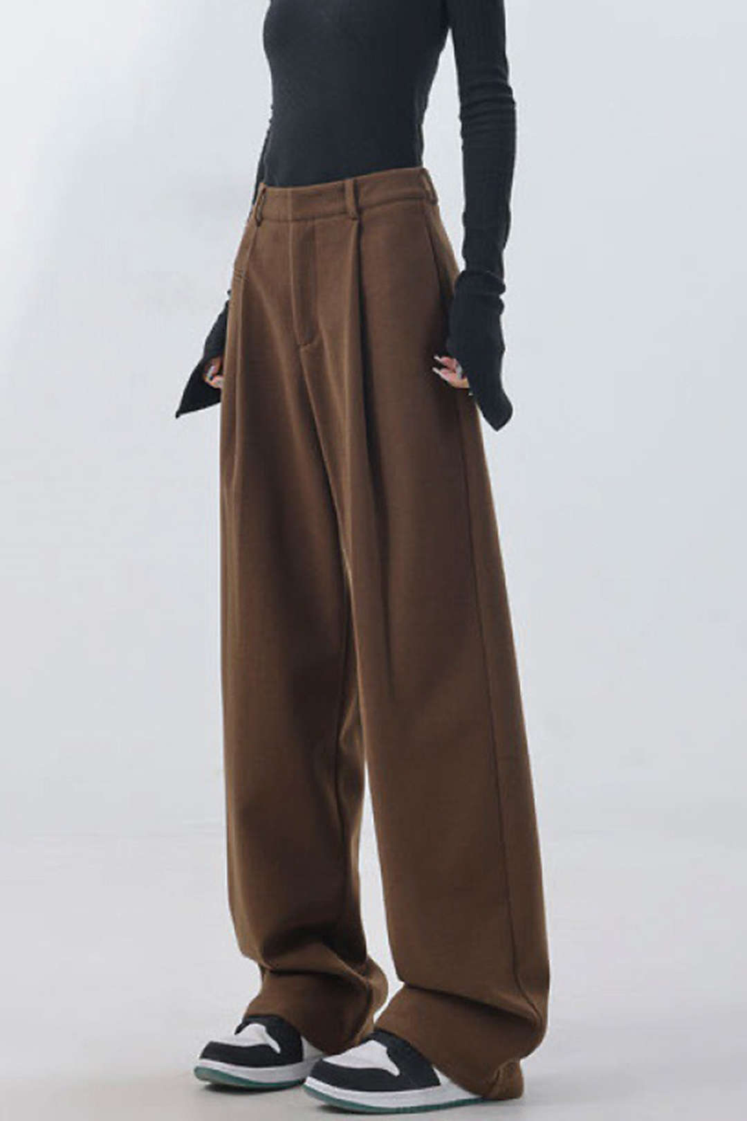 Pleated Wide Leg Pants