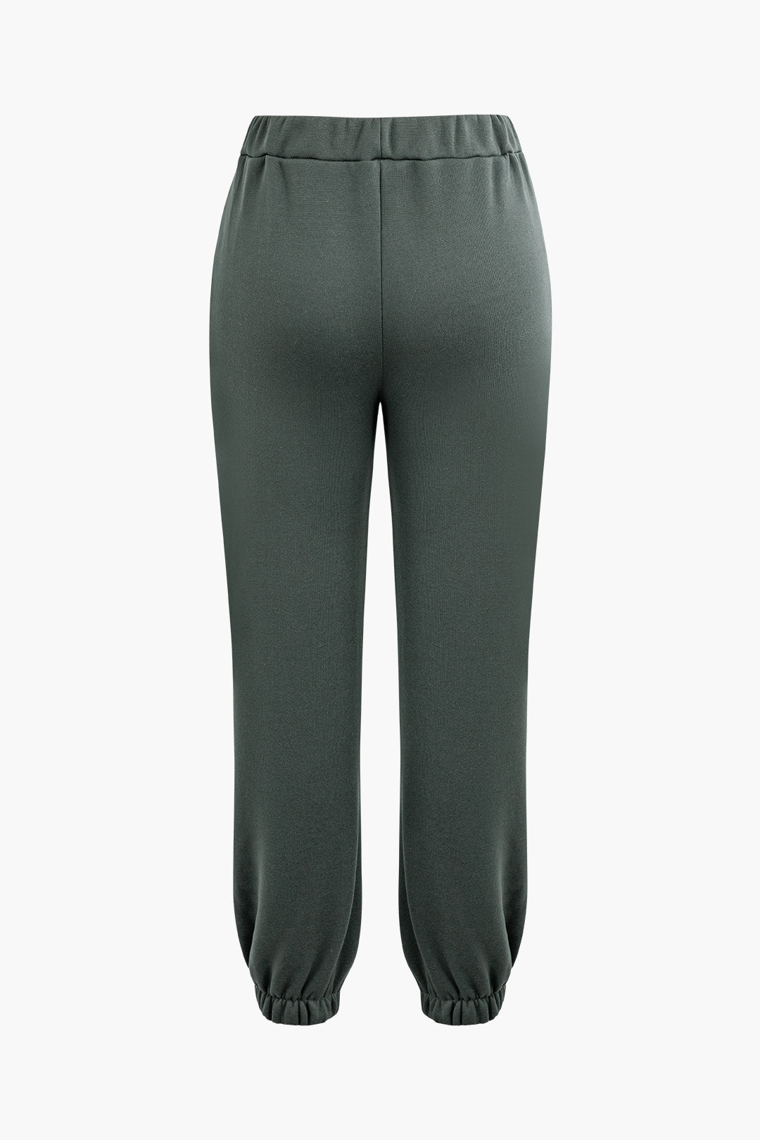 Einfarbiges Set mit Kapuzenpullover und Jogginghose 