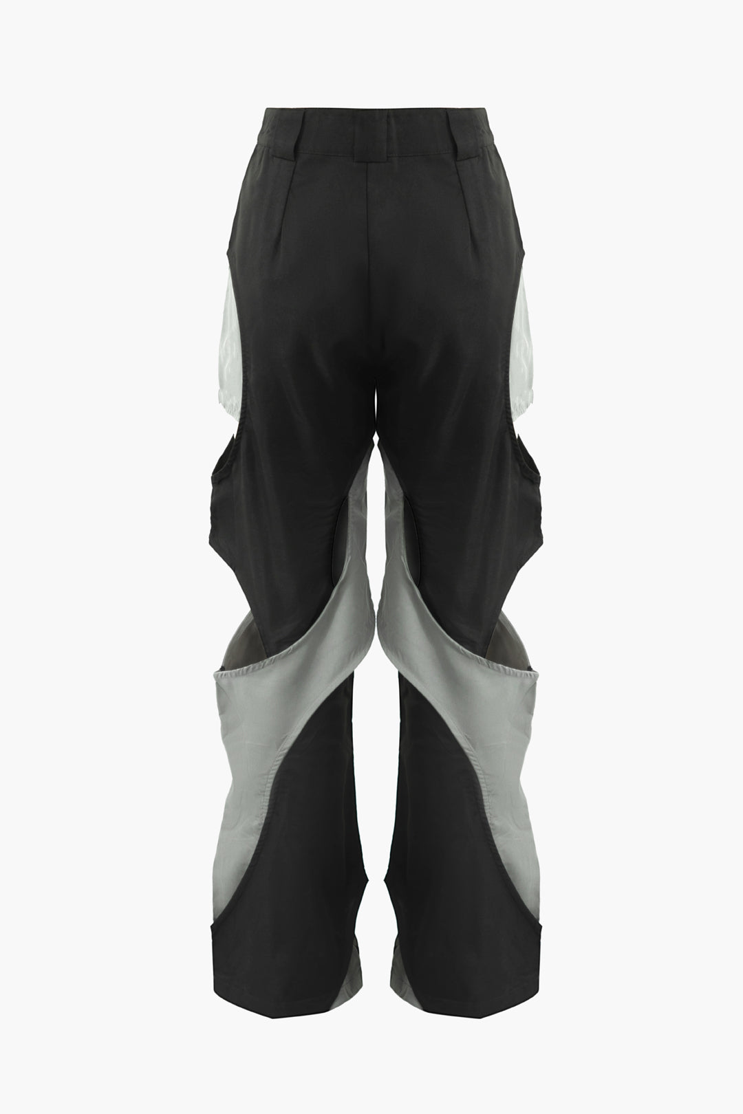 Patchwork Cut Out Straight Leg Pants