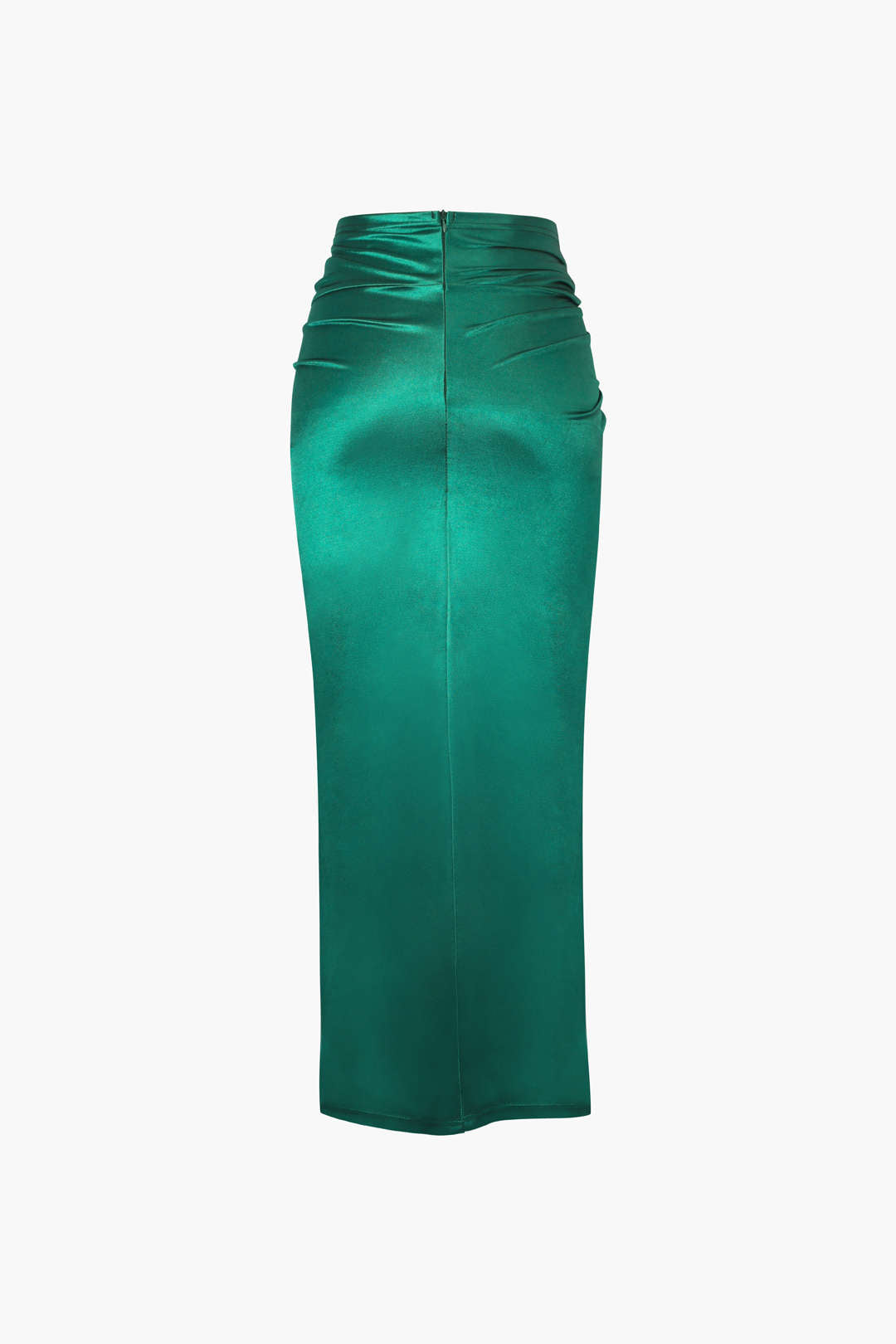 Twist Detail High Slit Midi Skirt