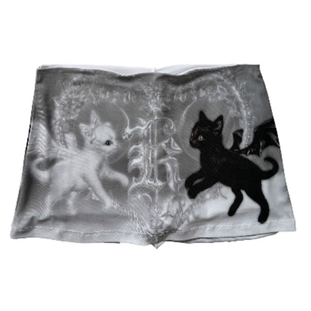 Black Cat Mini Skirt