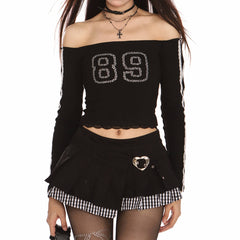 Blokette Jersey-Style 89 Rhinestone Top