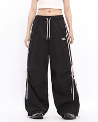 Blokette Side Stripe Wide-Leg Trousers