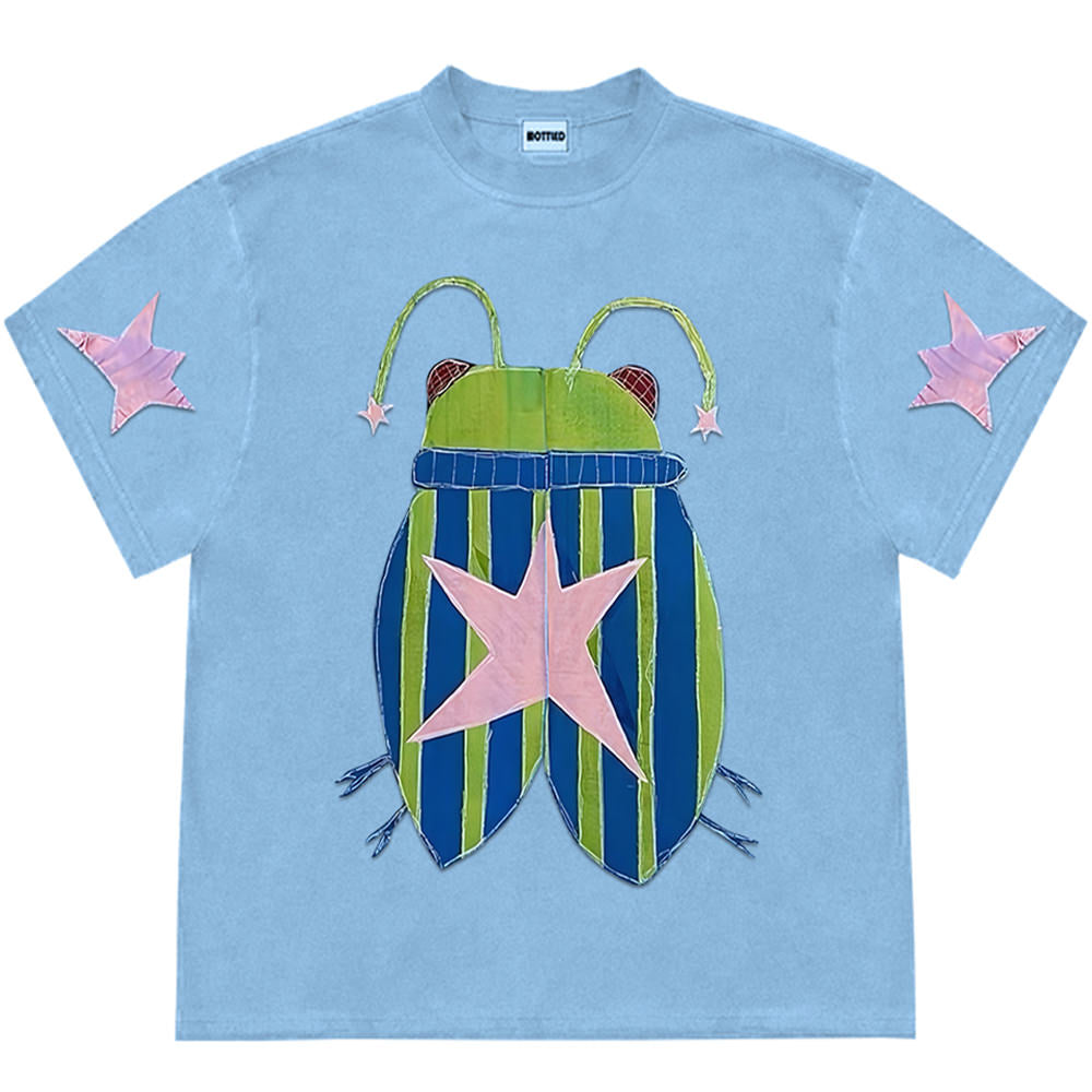 Bug Star Graphic Oversized Tee