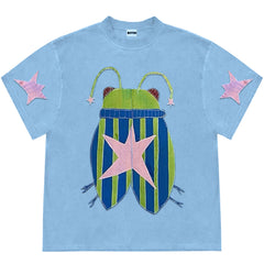 Bug Star Graphic Oversized Tee