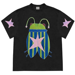 Bug Star Graphic Oversized Tee