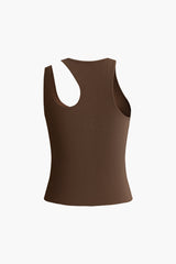 Asymmetric Cut Out Tank Top