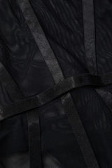 Transparenter Bustier-Korsett-Body 