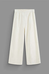 Linen V-neck Waistcoat And Pocket Pants Set