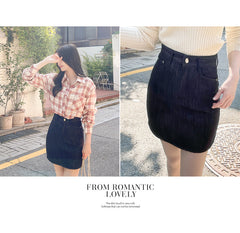 Ifomat Karlina Denim Mini Skirt