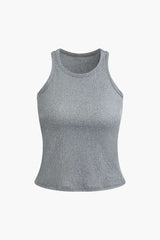 Solid Ribbed Tank Top