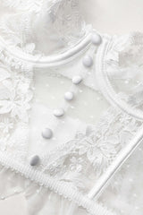 Camisole-Top aus Spitze mit Rüschenbesatz 