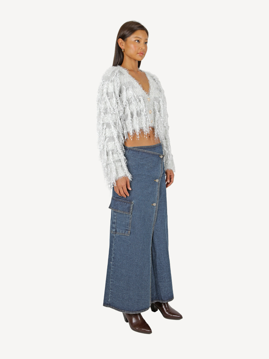 Polly Denim Long Skirt