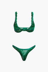 Lace Bra Top And Panties Set