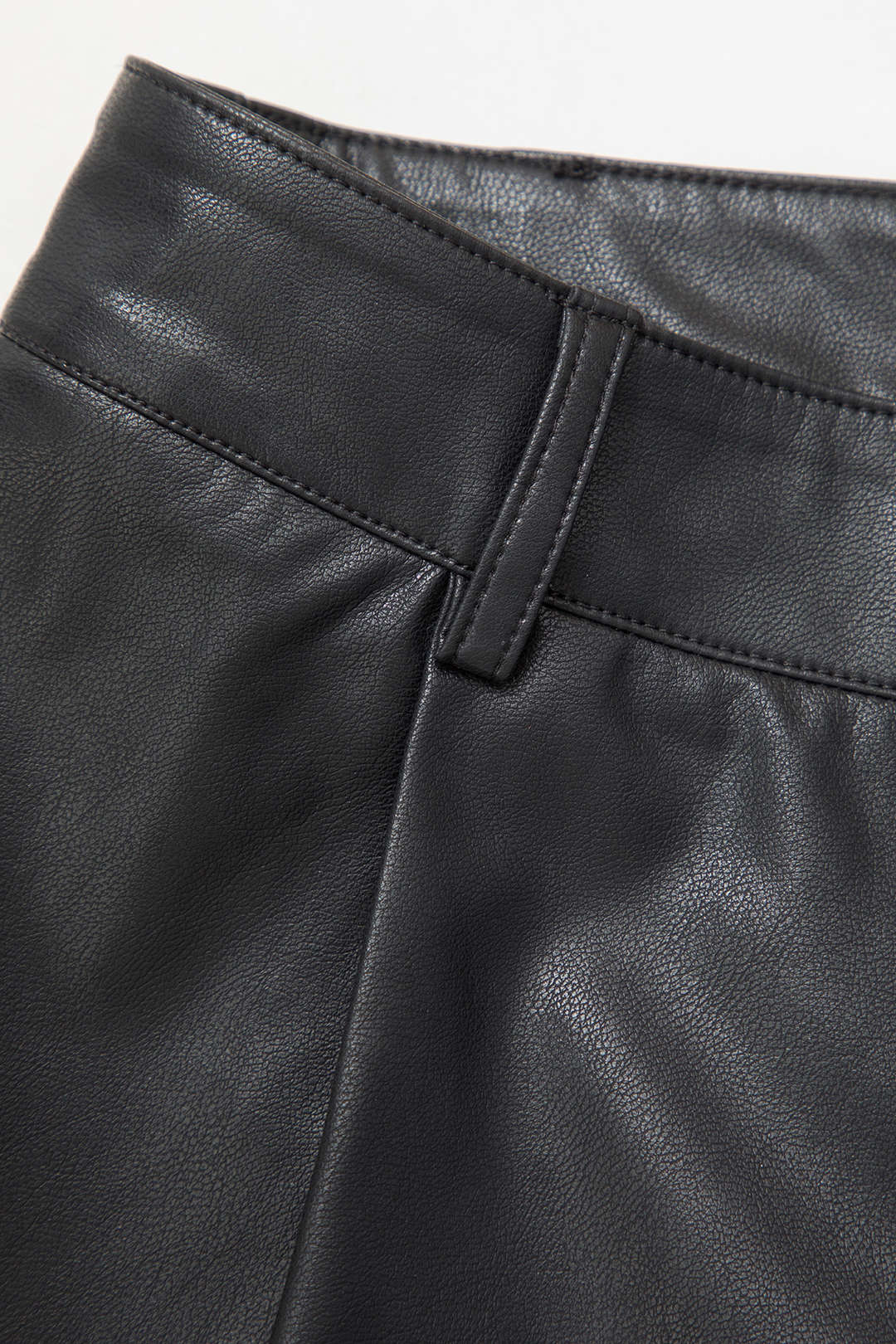 Faux Leather Straight Leg Pants