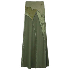 Fairycore Patchwork Maxi Skirt