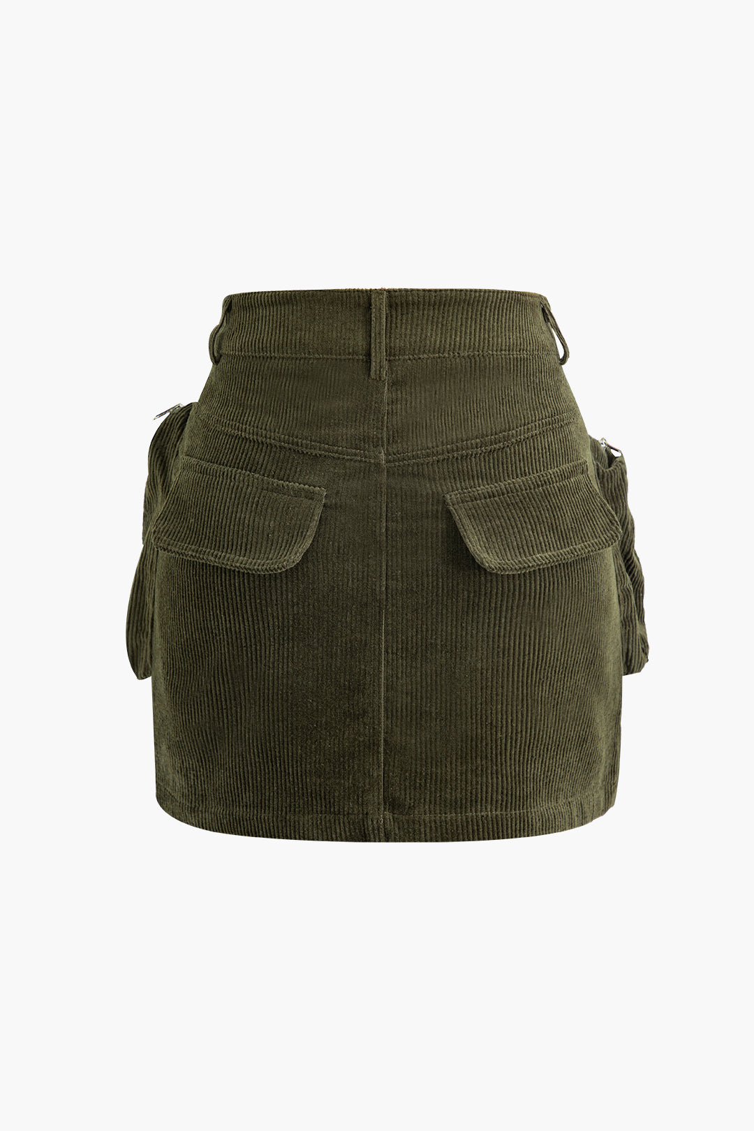 Corduroy Cargo Pocket Mini Skirt