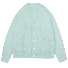Mint Green Fuzzy Cardigan