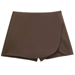 Old Money Asymmetric Mini Skort