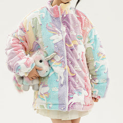 Pastel Unicorn Zip-Up Jacket
