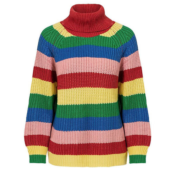 Roll Neck Rainbow Jumper