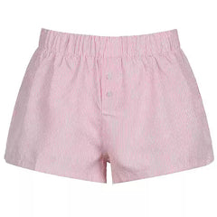 Soft Striped Lounge Shorts