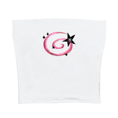Y2K Aesthetic Star Tube Top